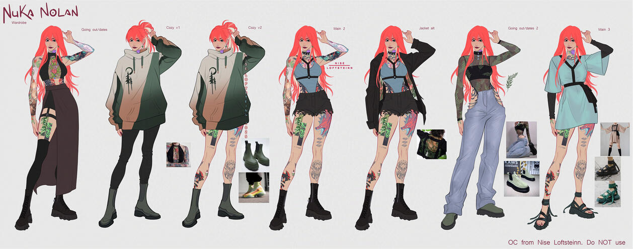 Nuka Nolan wardrobe Nuka Nolan wardrobe