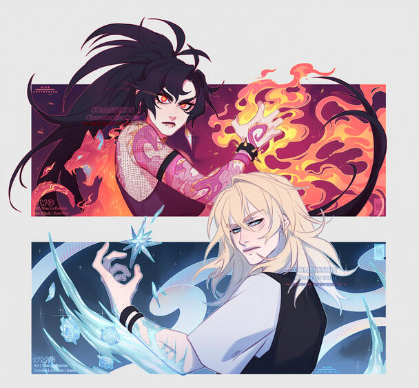 Hex and Damien | For SouOrtiz and Suroi on bsky