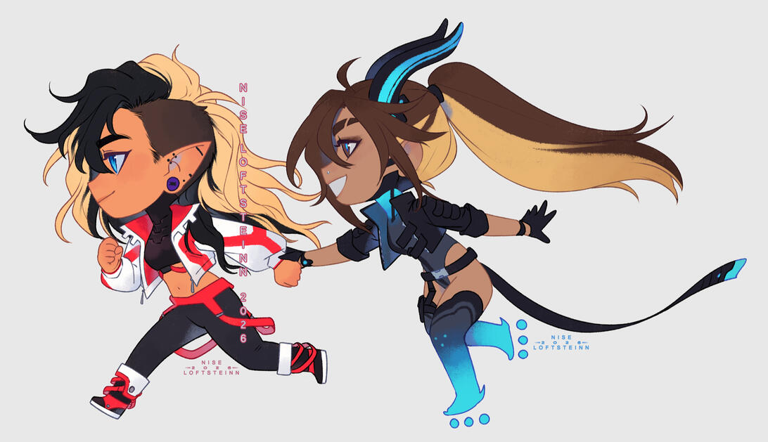 Satsukii and Helixel | For Helixel on bsky/twitter