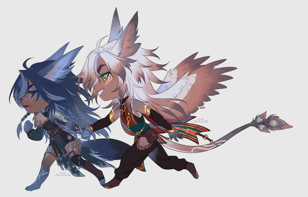 Synnove and Calix | For Palita on bsky